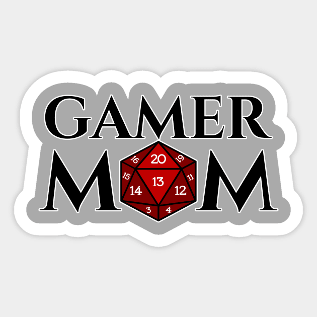 D20 Gamer Mom Sticker by whimsyworks